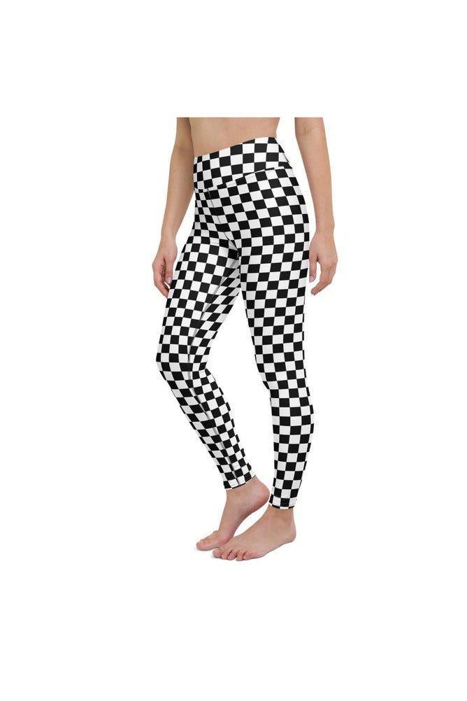 Checkered Yoga Leggings - Objet D'Art