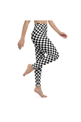 Checkered Yoga Leggings - Objet D'Art