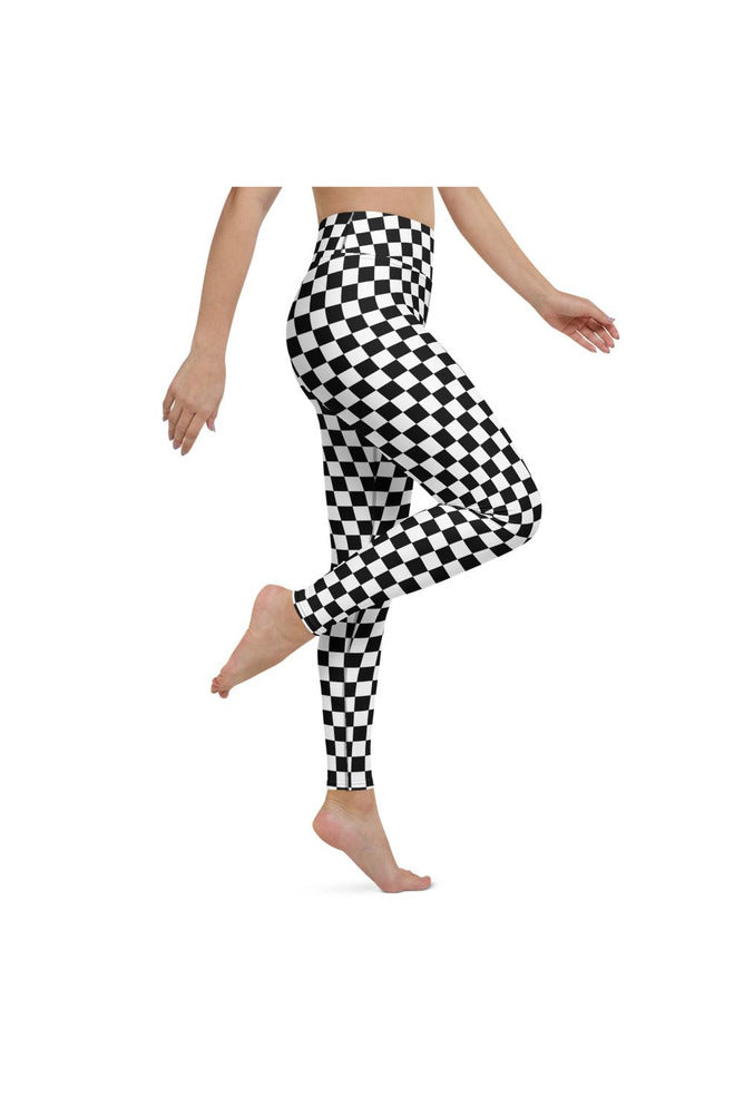 Checkered Yoga Leggings - Objet D'Art