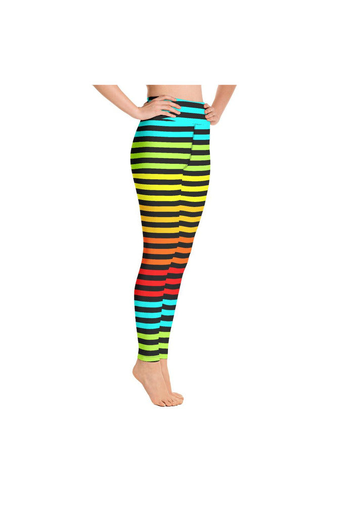 Striped Yoga Leggings - Objet D'Art