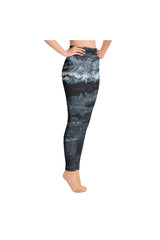 Green Marble Yoga Leggings - Objet D'Art
