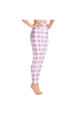 PInk Argyle Yoga Leggings - Objet D'Art