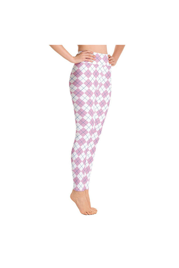 PInk Argyle Yoga Leggings - Objet D'Art