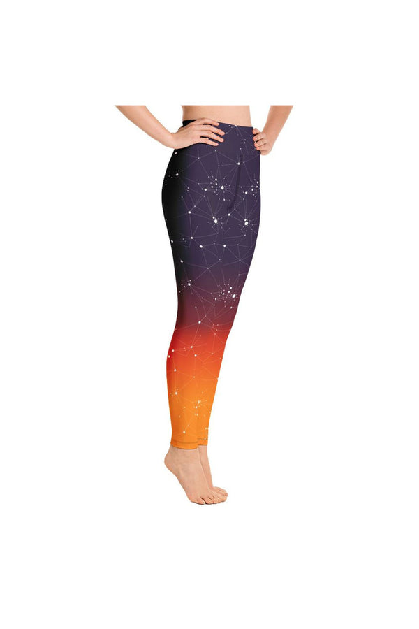 Gradient Grid Yoga Leggings - Objet D'Art