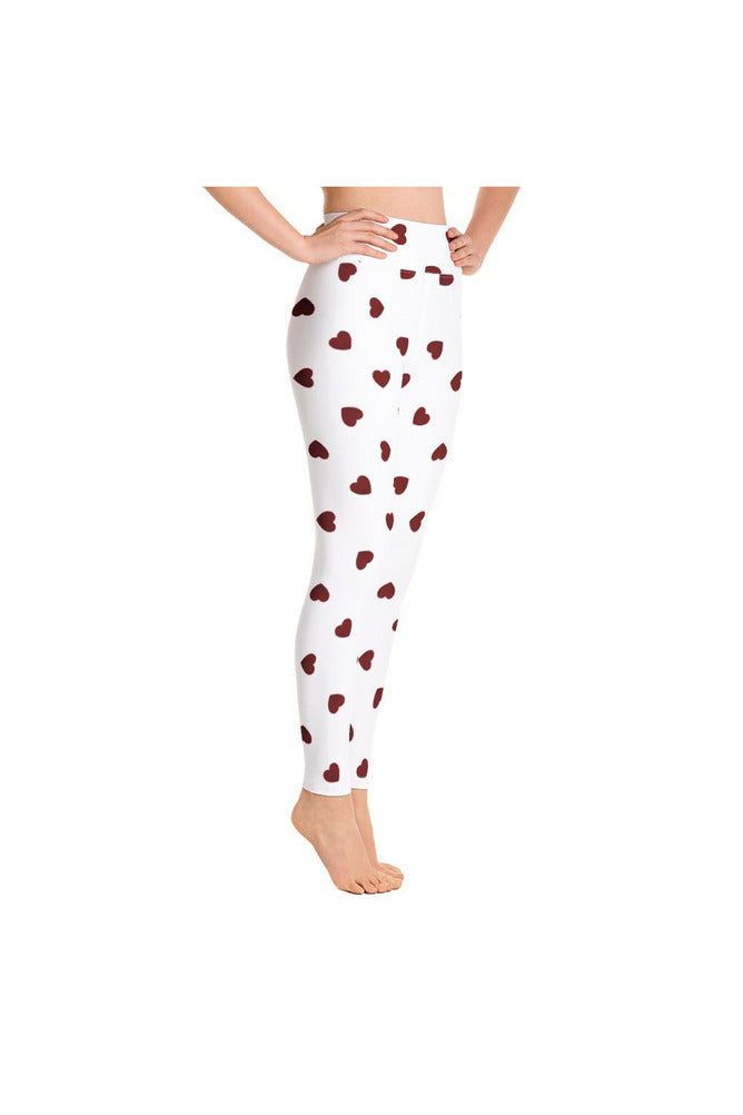 Hearts Yoga Leggings - Objet D'Art