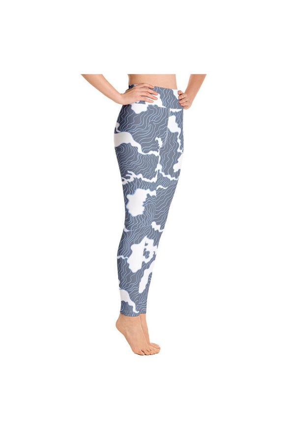 Crashing Waves Yoga Leggings - Objet D'Art