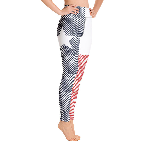 Texas Flag Yoga Leggings - Objet D'Art