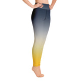Blue and Gold Ombre Yoga Leggings - Objet D'Art