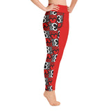Two Tone Numeric Pi Print Yoga Leggings - Objet D'Art