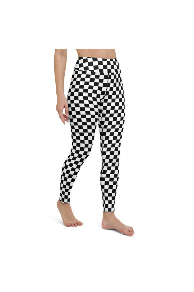 Checkered Yoga Leggings - Objet D'Art