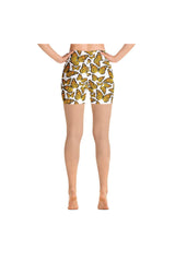 Monarch Butterflies Yoga Shorts - Objet D'Art