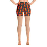 Autumn Figures Yoga Shorts - Objet D'Art