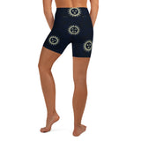 Solar Illustration Yoga Shorts - Objet D'Art