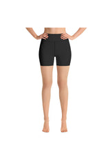 Monarch Brown Yoga Shorts - Objet D'Art