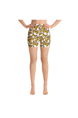 Monarch Butterflies Yoga Shorts - Objet D'Art