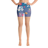 Floral Ombre Yoga Shorts - Objet D'Art