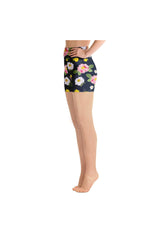 Floral Flurry Yoga Shorts - Objet D'Art