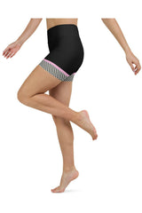 Polkadot Pink Yoga Shorts - Objet D'Art