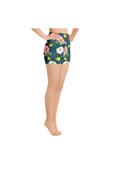 Floral Flurry Yoga Shorts - Objet D'Art