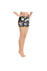 Floral Flurry Yoga Shorts - Objet D'Art