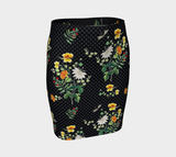 Floral Fitted Skirt - Objet D'Art