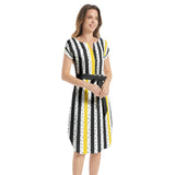 Notched Neck Belted Dress - Objet D'Art
