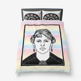Portrait of the Unknown Woman Microfiber Duvet Cover - Objet D'Art