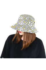 Yellow & Gray Bursts Bucket Hat - Objet D'Art