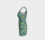 Swirls Bodycon Dress - Objet D'Art