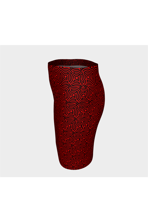 Red Wheels Fitted Skirt - Objet D'Art