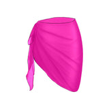 fuchsia print solid Beach Sarong Wrap - Objet D'Art