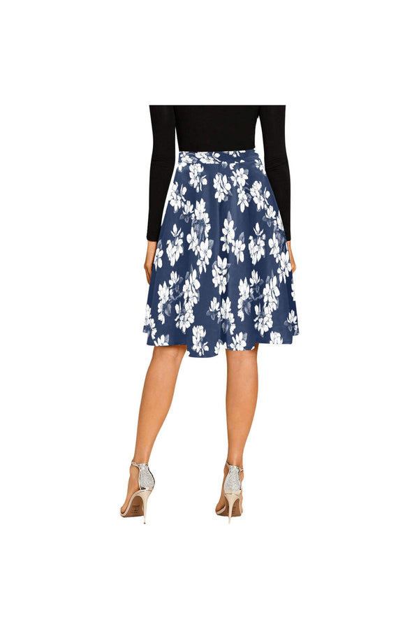 Floral Melete Pleated Midi Skirt - Objet D'Art