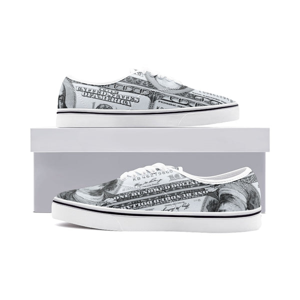 Benjamin Franklin Unisex Canvas Sneakers - Objet D'Art