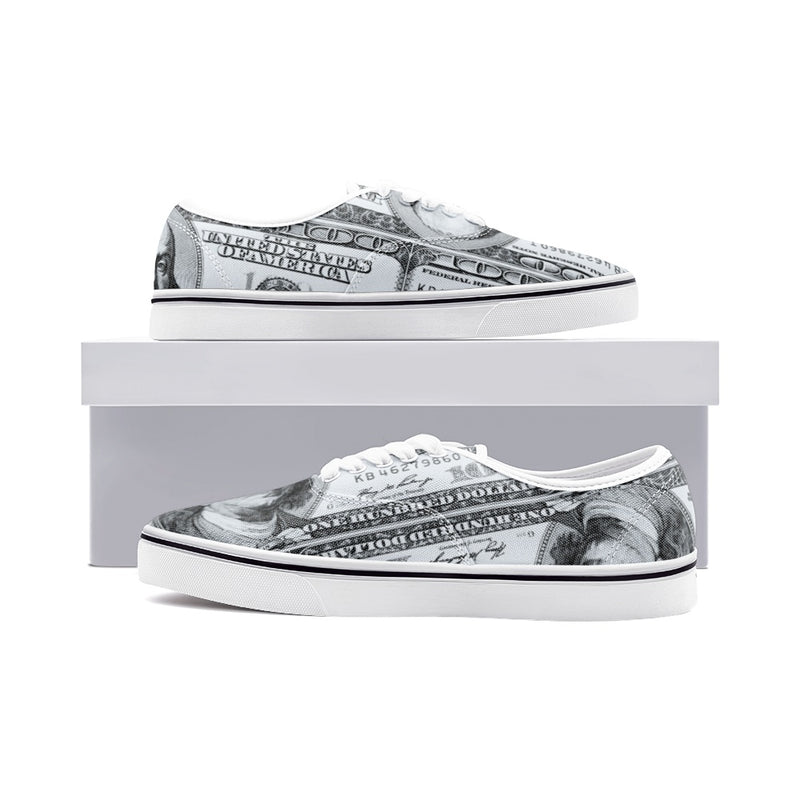 Benjamin Franklin Unisex Canvas Sneakers - Objet D'Art