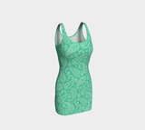 Paisley Planet Bodycon Dress - Objet D'Art