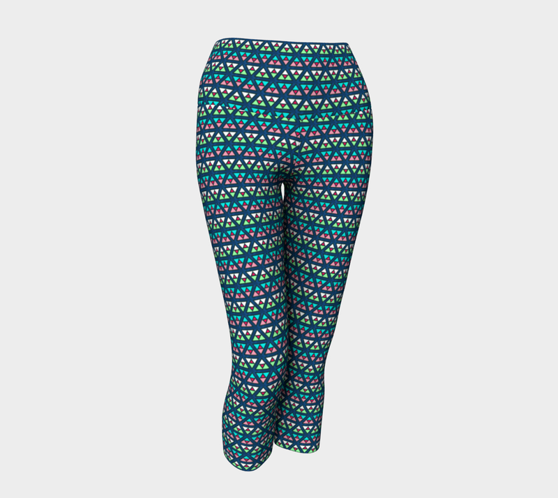 Tri Angel Yoga Capris - Objet D'Art