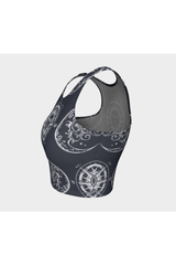 Vintage Crescent Moon & Sun Athletic Top - Objet D'Art