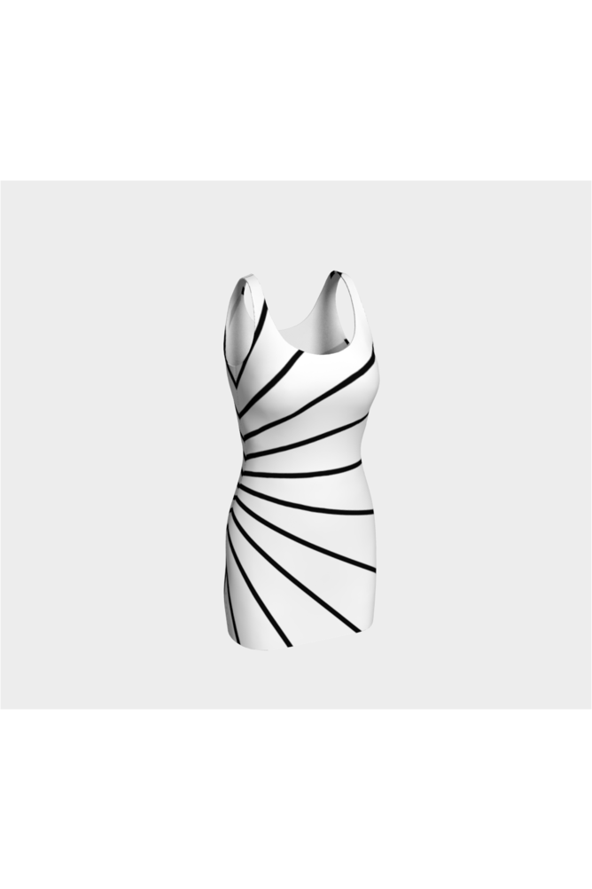 Radial Burst Bodycon Dress - Objet D'Art