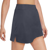 Gray Women's Golf Skirt with Pockets (Model D64) - Objet D'Art