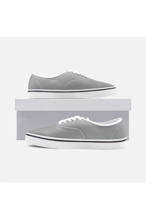 Ultimate Gray  Canvas Sneakers - Objet D'Art