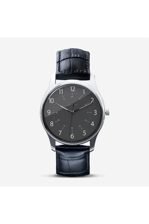 The Minimalist's Moment Classic Fashion Unisex Print Black Quartz Watch - Objet D'Art