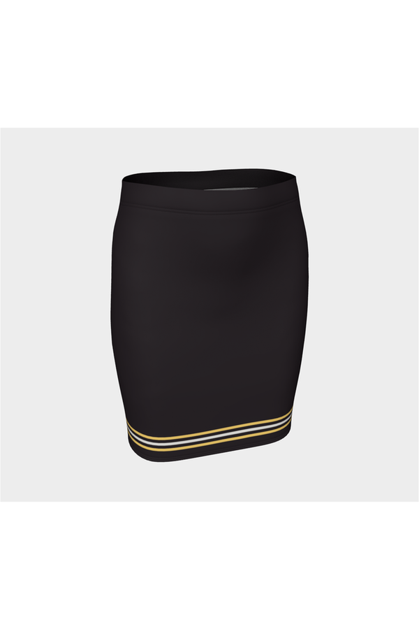Chocolate Charm Fitted Skirt - Objet D'Art