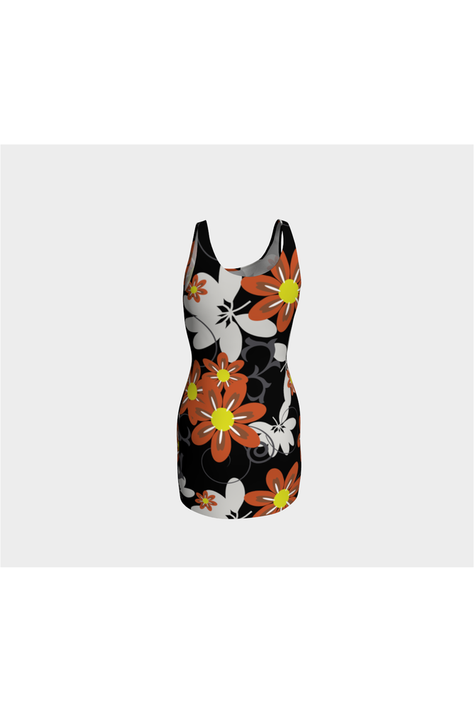 Floral Twilight Bodycon Dress - Objet D'Art