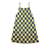 bar trident dress Drawstring Neck Sleeveless Dress (Model D68) - Objet D'Art