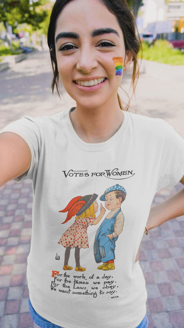 Votes for Women Vintage Illustration Women’s basic organic t-shirt