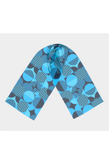 Bauhaus Blue Long Scarf - Objet D'Art