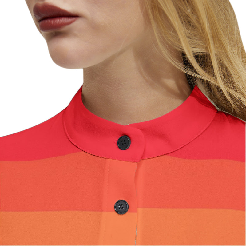 spectral array Long Sleeve Button Up Casual Shirt Top - Objet D'Art