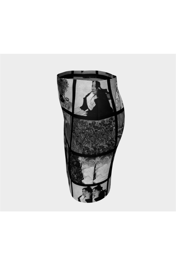 Let's Gogh Casual Fitted Skirt - Objet D'Art
