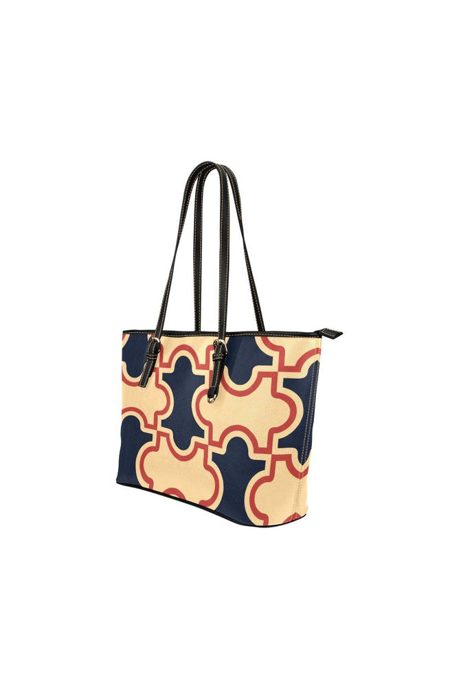 Tessellation Leather Tote Bag/Small - Objet D'Art