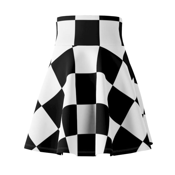 Checkered Women's Skater Skirt - Objet D'Art